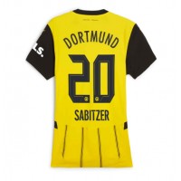 Camiseta Borussia Dortmund Marcel Sabitzer #20 Primera Equipación Replica 2024-25 para mujer mangas cortas